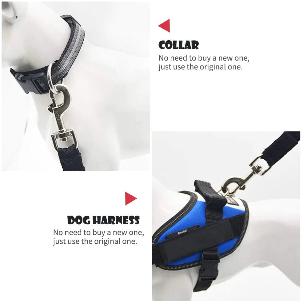 Adjustable Pet Cat Dog Car Seat Belt Pet Seat Vehicle Dog Harness Lead Clip Safety Lever Traction 