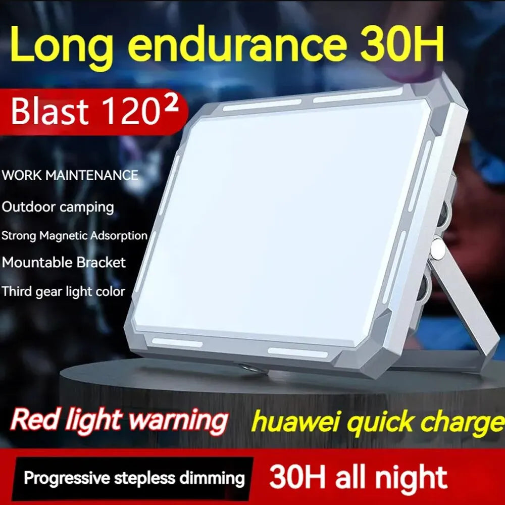 Portable LED Camping Tent Light Rechargeable Searchlight High Power Outdoor Emergency Lighting