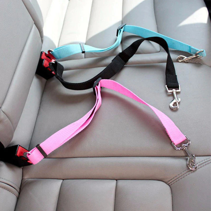 Adjustable Pet Cat Dog Car Seat Belt Pet Seat Vehicle Dog Harness Lead Clip Safety Lever Traction 