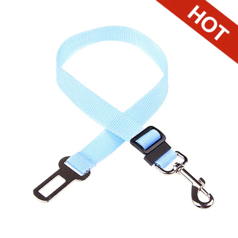 Adjustable Pet Cat Dog Car Seat Belt Pet Seat Vehicle Dog Harness Lead Clip Safety Lever Traction 