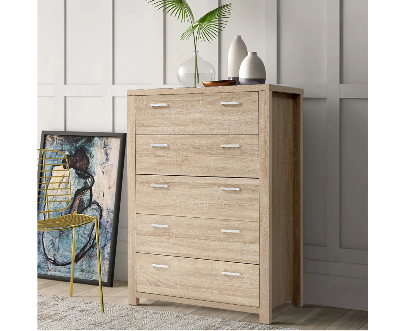 5 Chest of Drawers - MAXI Pine