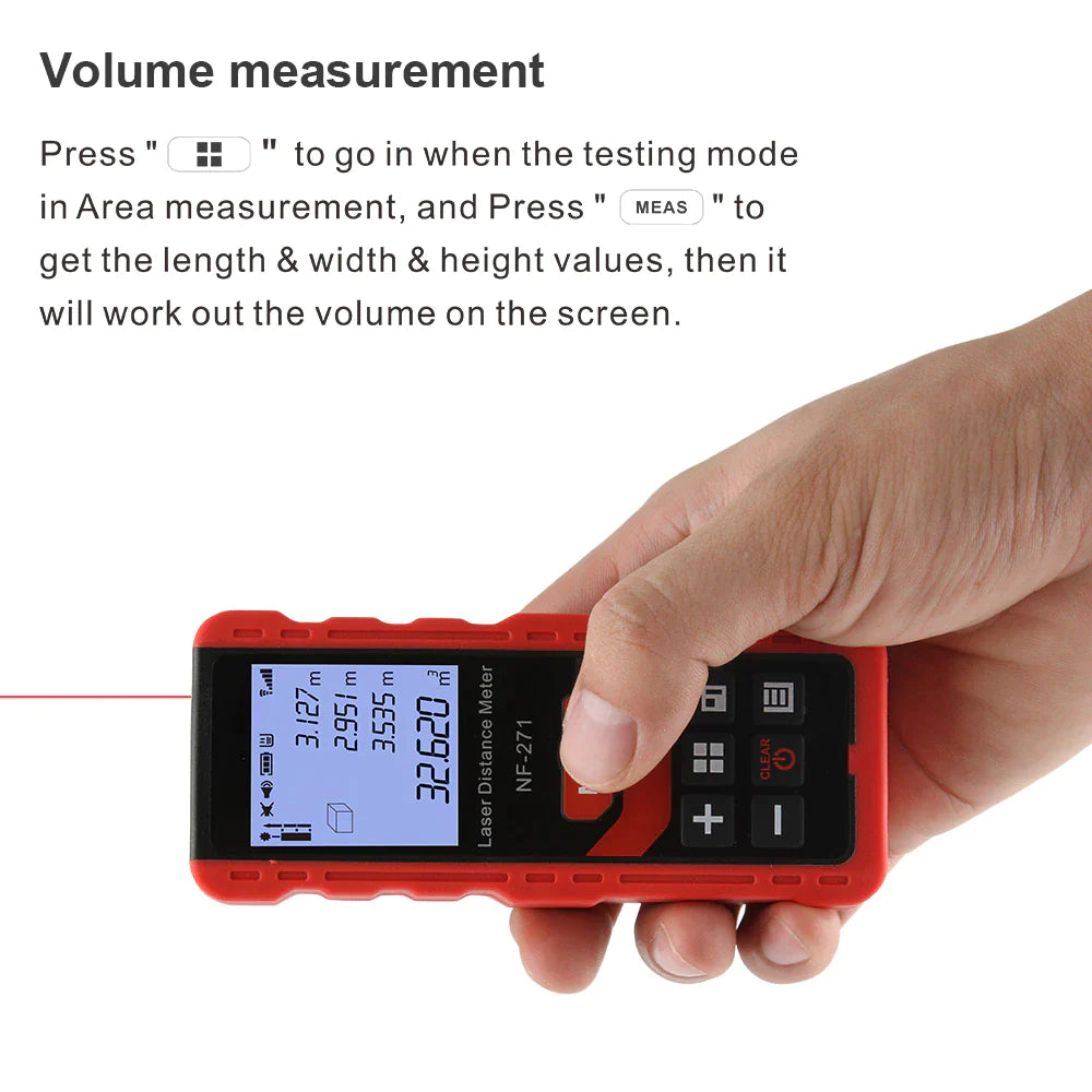 Noyafa NF-271 Laser Distance Meter 40M 80M Rangefinder Tape Range Finder Measure Device