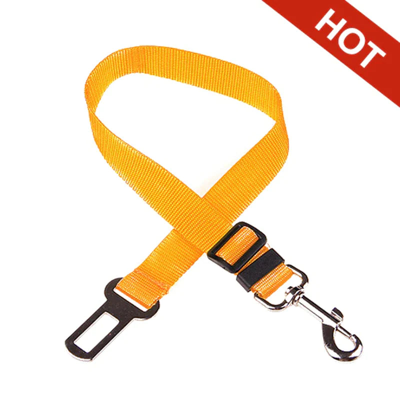 Adjustable Pet Cat Dog Car Seat Belt Pet Seat Vehicle Dog Harness Lead Clip Safety Lever Traction 