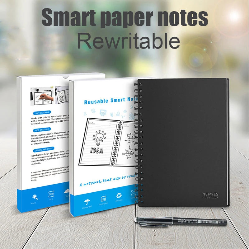 Elfinbook Smart Reusable Erasable Spiral A5 B5 Notebook Paper Notepad Journal Drawing