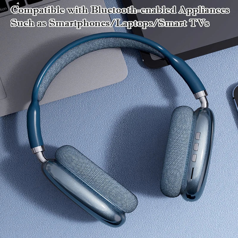 P9 Wireless Bluetooth Headphones with Mic Noise Cancelling Headsets Stereo Sound Earphones Sports